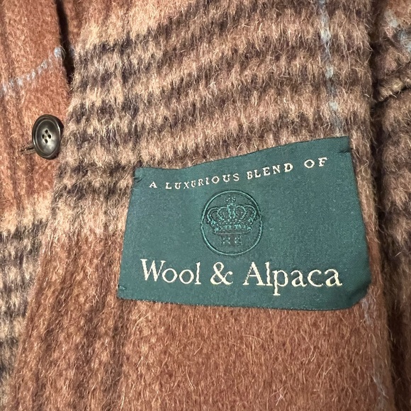 Vtg Collection Harve Benard Brown Alpaca & Wool Blazer Jacket Size 6 - Picture 7 of 10